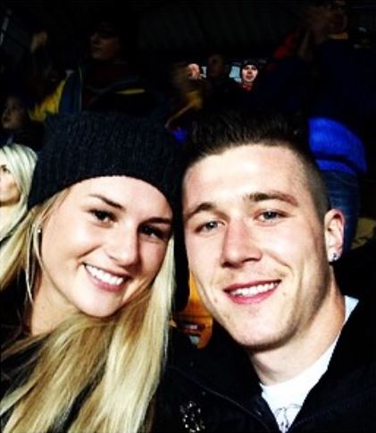 Katarina Kuckova with Juraj Kucka in March 2014